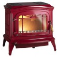 Estufa invicta bradford esmaltada rojo